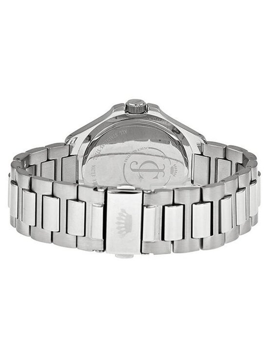 NWT Juicy Couture Jetsetter Silver Dial Stainless Steel Swarovski Crystal Ladies